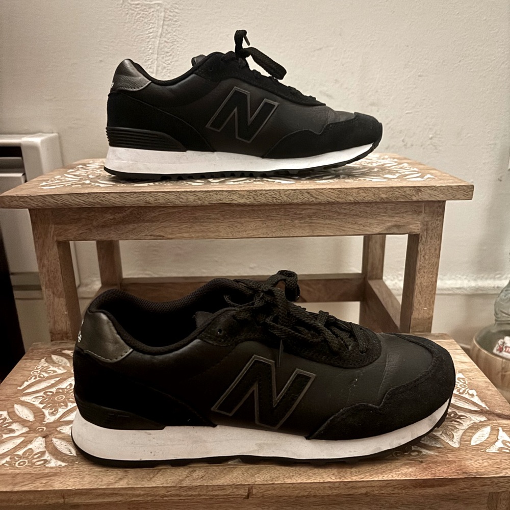 New Balance Black 515H Platform Sneaker